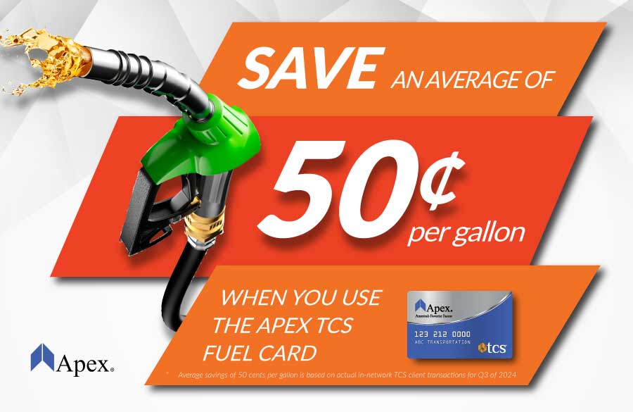 Apex TCS Fuel Card Discount for Q3 2024